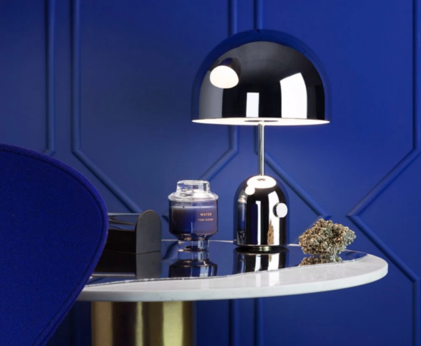 Tom Dixon_bell_table_with_elements_and_tube_blue_bord.ch